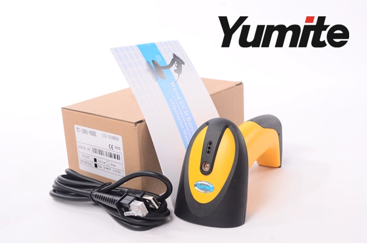 CCD handheld 1D with USB or RS232 interface barcode scanner YT-1001