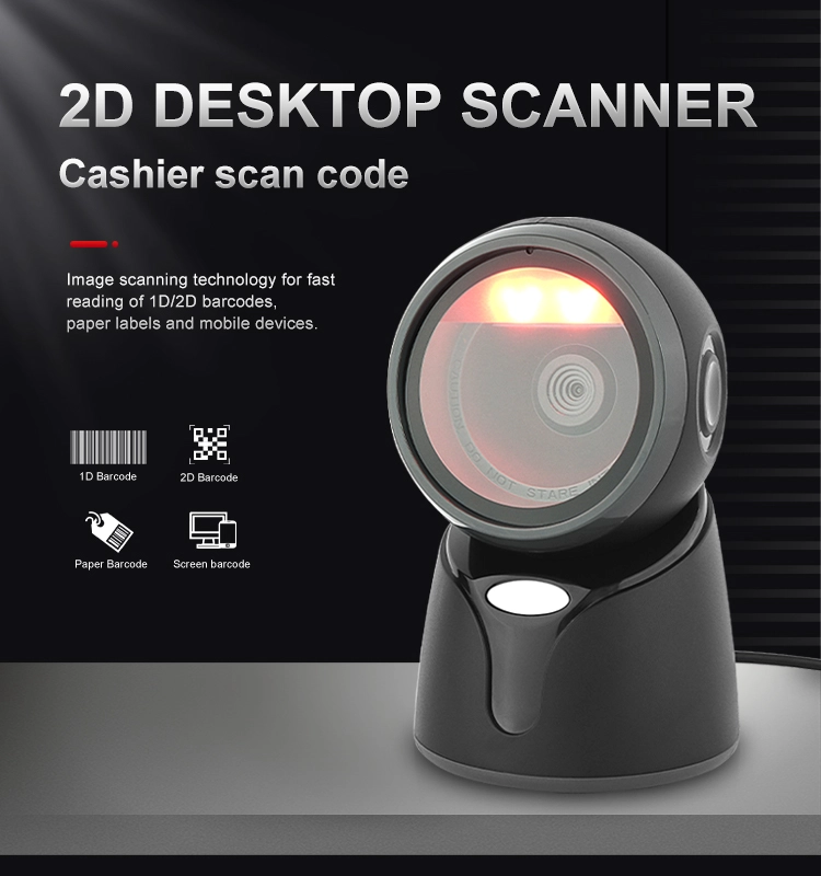China Omni Directional Barcode Scanner Omni barcode scanner 2D desktop Barcode Scanner manufacturer