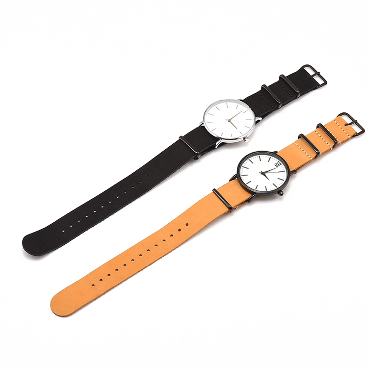 18mm 20mm 22mm 24mm Bracelet de montre en cuir une pièce