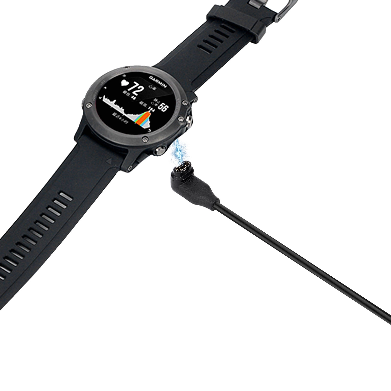 CBAC76 GARMIN FENIX 7 7S 7X FORERUNNER 945 745 INSTINCT 2 2S用のユニバーサルスマートウォッチ充電器ケーブル