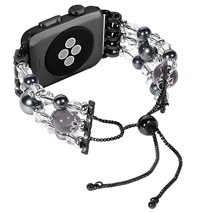 CBAW03 iWatch Handmade Artificial Agate Beaded Watch Bracelet