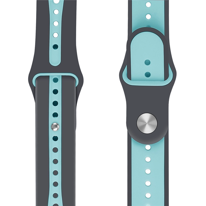 CBAW04 Apple Watch banda de repuesto de silicona suave de color dual