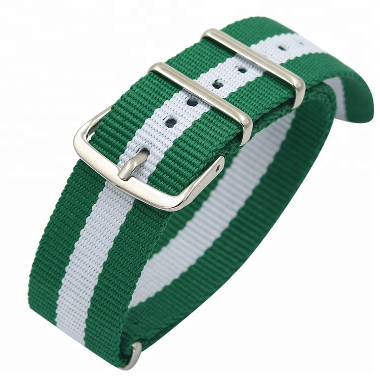 CBAW09 Muilt-color Luxury Striped Nylon Nato correa de reloj