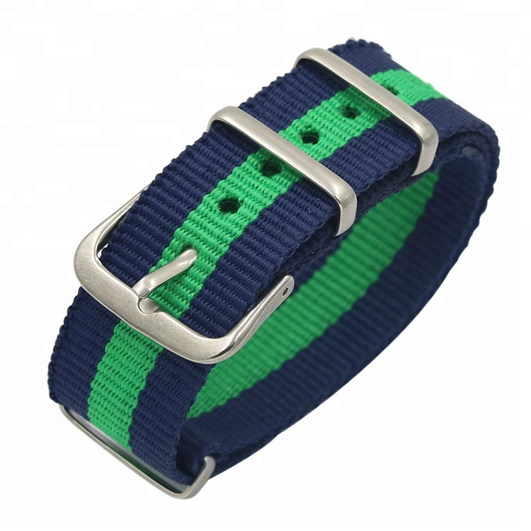 CBAW09 Muilt-color Luxury Striped Nylon Nato correa de reloj