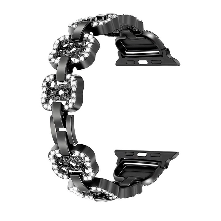 CBAW10 Modna metalowa bransoleta ze stali nierdzewnej typu Bling