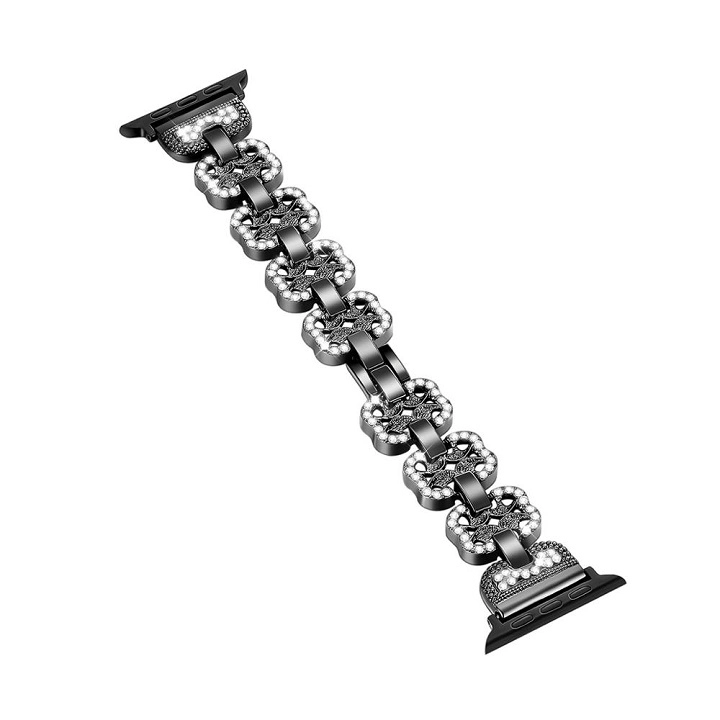 CBAW10 Modna metalowa bransoleta ze stali nierdzewnej typu Bling