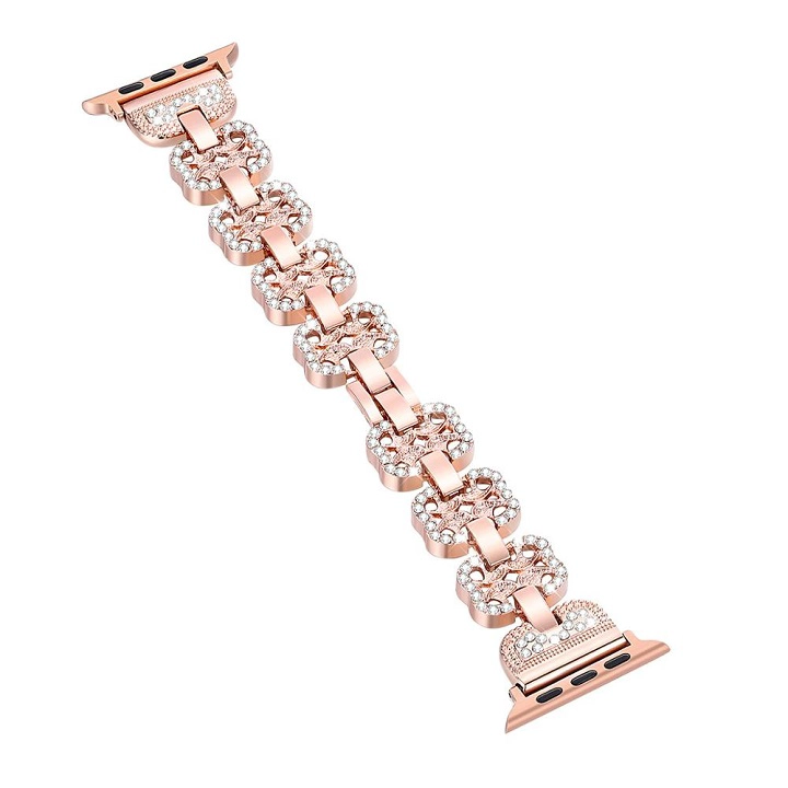 CBAW10 Modna metalowa bransoleta ze stali nierdzewnej typu Bling