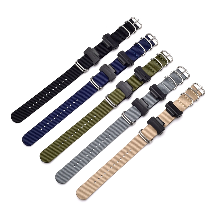 CBCS01-N5 Correas de reloj de pulsera de nailon militar deportivo para Casio G Shock Pulsera Correa con adaptadores
