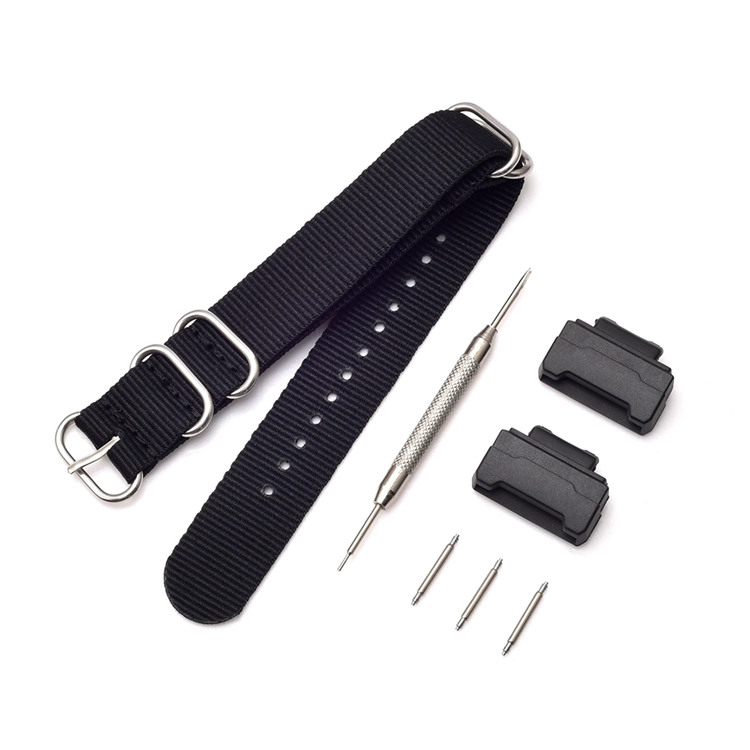 CBCS01-N5 Correas de reloj de pulsera de nailon militar deportivo para Casio G Shock Pulsera Correa con adaptadores