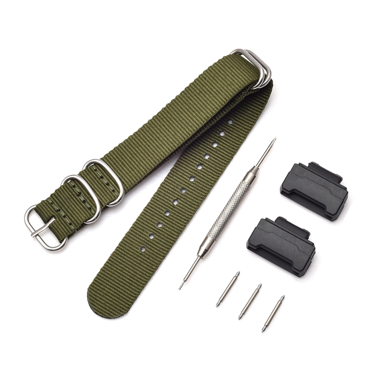 CBCS01-N5 Correas de reloj de pulsera de nailon militar deportivo para Casio G Shock Pulsera Correa con adaptadores