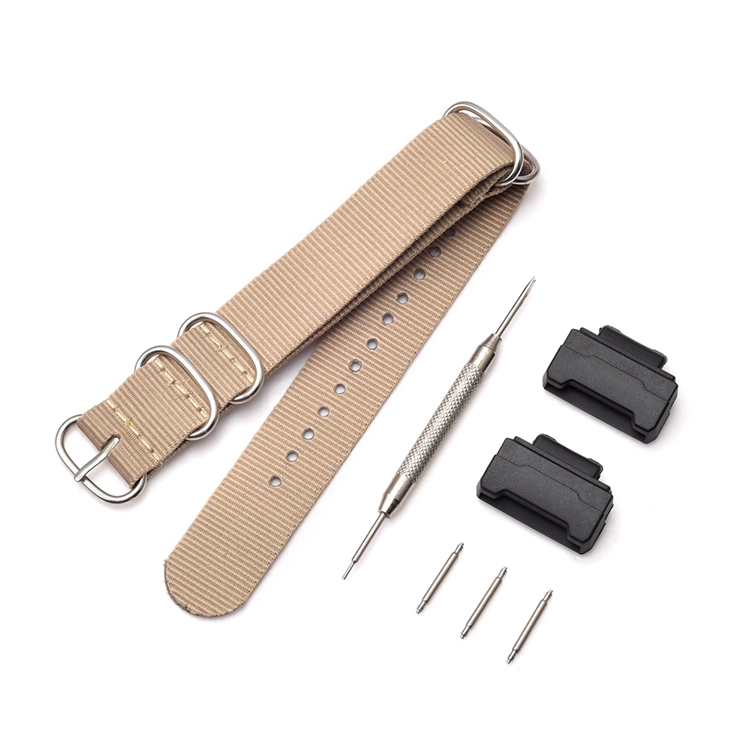 CBCS01-N5 Correas de reloj de pulsera de nailon militar deportivo para Casio G Shock Pulsera Correa con adaptadores