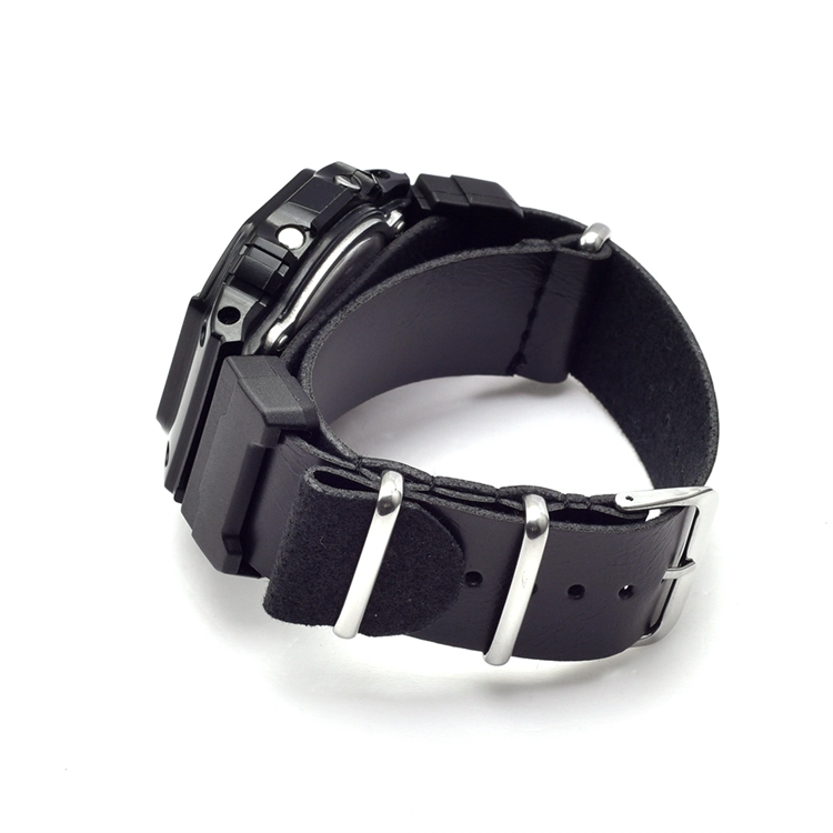 CBCS01-P3 22mm Correa de reloj de cuero PU de una pieza para Casio G Shock Watch Correa de cuero