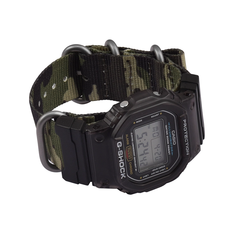 CBCS01-YC Premium Woven Camo Camouflage Nylon Watch Strap For Casio Gshock Watchband