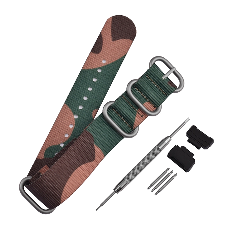 CBCS01-YC Premium Woven Camo Camouflage Nylon Watch Strap For Casio Gshock Watchband