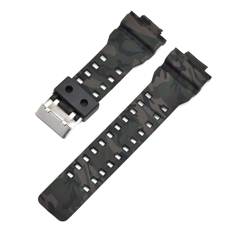 CBCS10 Correa de reloj de camuflaje de 16 mm para Casio G-Shock GA-110 GA-100 GA-120
