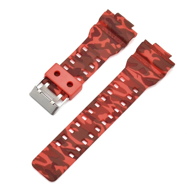 CBCS10 Correa de reloj de camuflaje de 16 mm para Casio G-Shock GA-110 GA-100 GA-120
