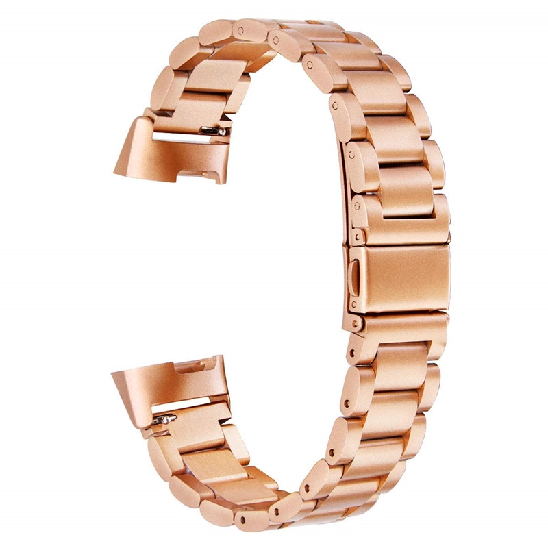 CBFC02 Correa de acero inoxidable de 3 enlaces para Fitbit Charge 3