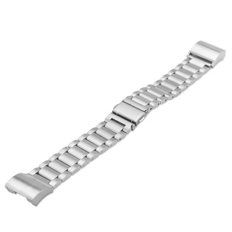 CBFC02 Correa de acero inoxidable de 3 enlaces para Fitbit Charge 3