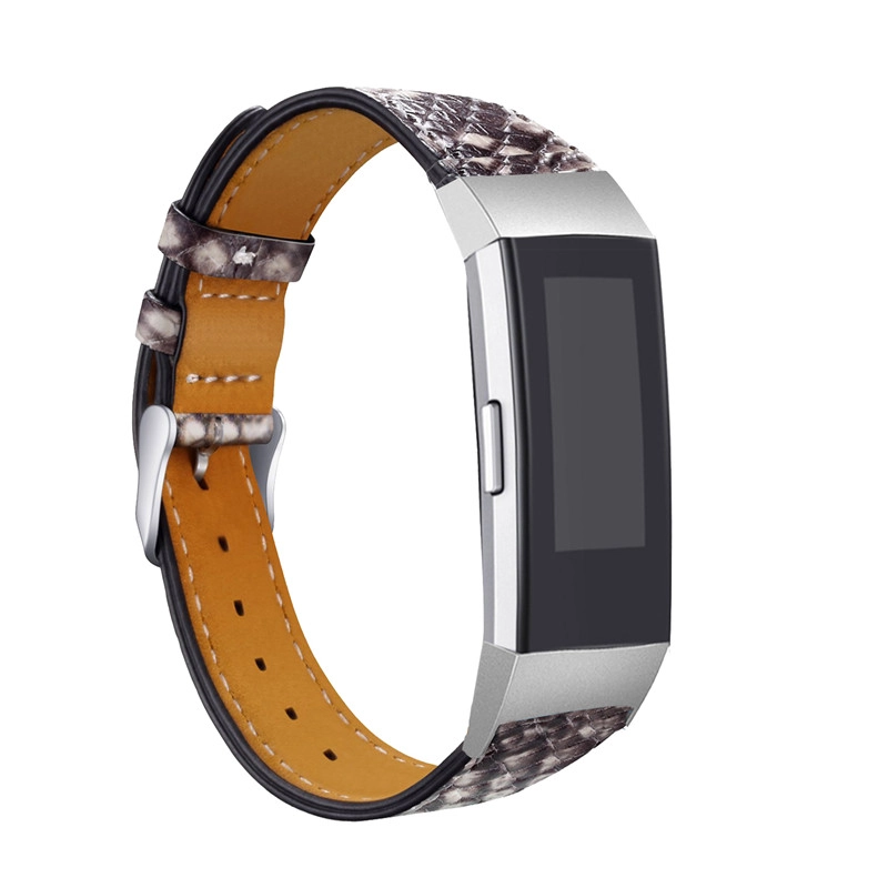 Fitbit 충전 3 CBFC05 다채로운 인쇄 정품 가죽 밴드 교체 스트랩