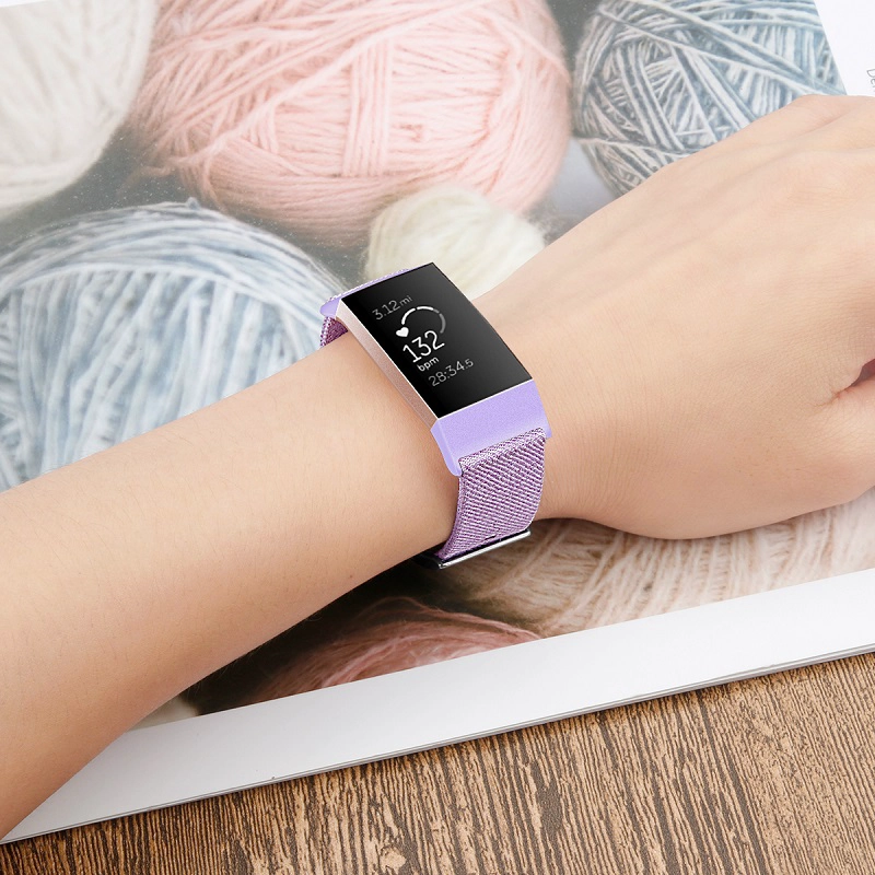 Gewebe-Segeltuch-Ersatz-Armbanduhr-Band CBFC06 für Fitbit-Gebühr 3