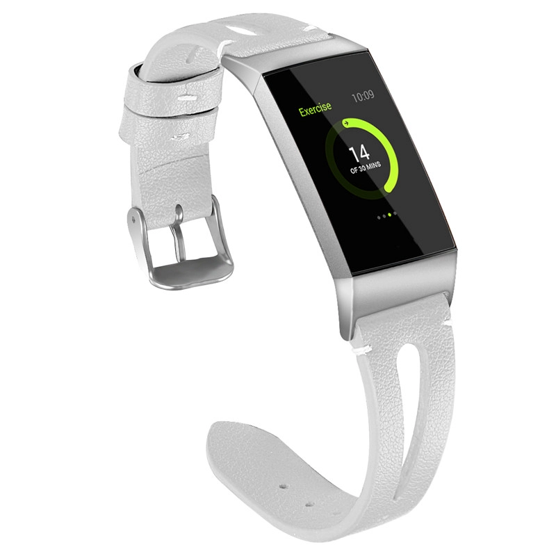 CBFC09 Correa de reloj de cuero con estilo vintage para Fitbit Charge 3