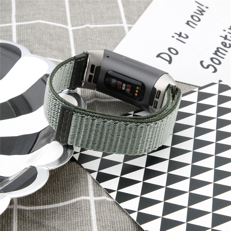 Correa de reloj de nylon tejida CBFC111 Trendybay para Fitbit Charge 3
