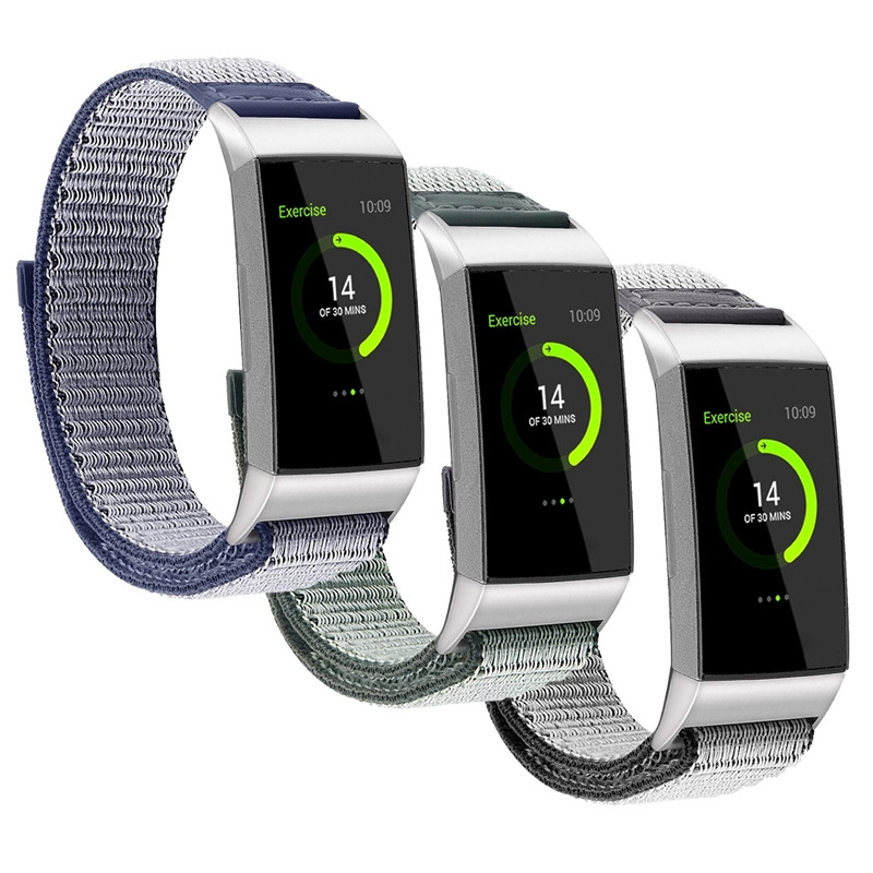 Correa de reloj de nylon tejida CBFC111 Trendybay para Fitbit Charge 3