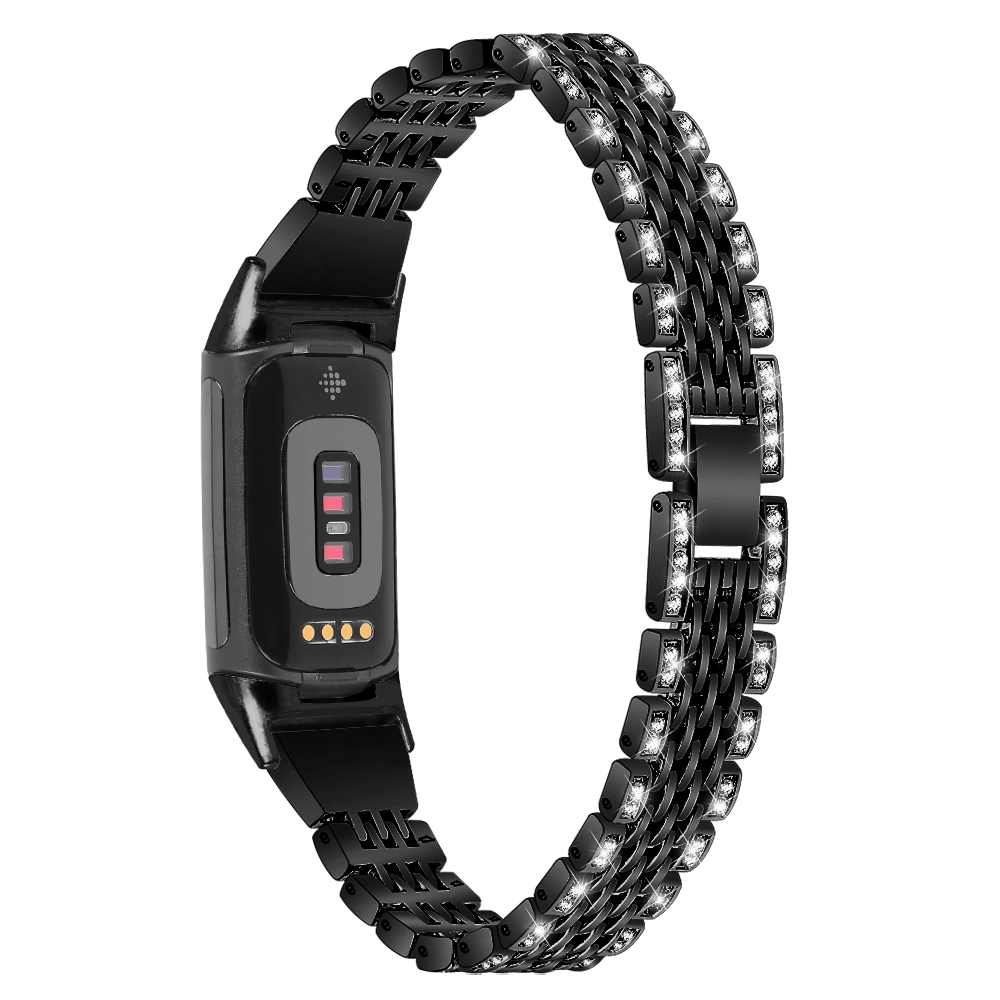 CBFC5-30 Slim Bling Rhinestone Aleación de zinc de la aleación de metal correas para la carga Fitbit 5