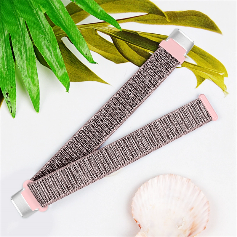 CBFL02 لاصق هوك وحلقة حزام المنسوجة النايلون ووتش الفرقة ل fitbit luxe اللياقة البدنية