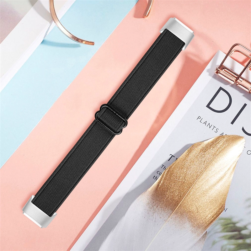 CBFL03 استبدال مضفر من سولو حلقة للتعديل مرونة النايلون ووتش حزام لفرقة fitbit luxe