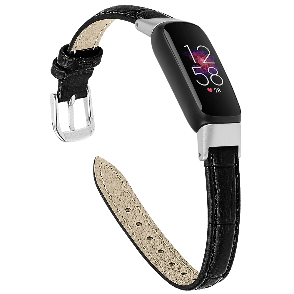 CBFL04 New Smart Watch Leather Belt Replacement Band For Fitbit Luxe Leather Strap