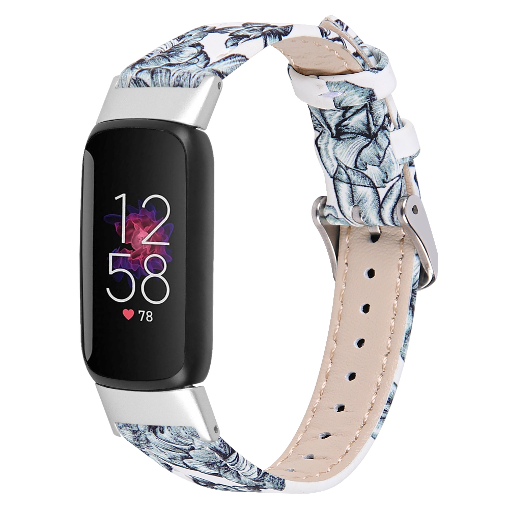 CBFL05 Factory Direct Afdrukken Patroon Lederen Horlogebandjes voor Fitbit Luxe Watchband