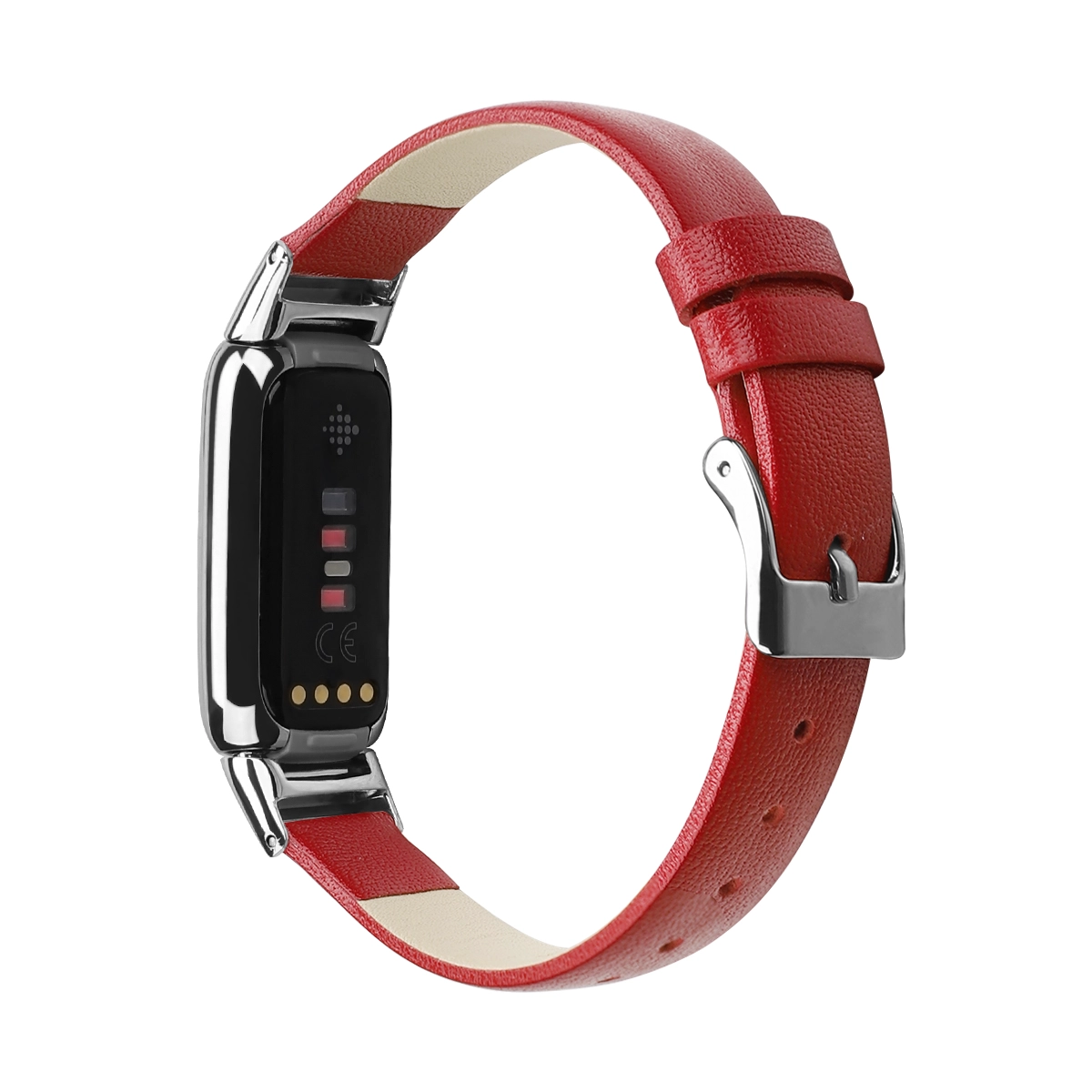 CBFL09 Women Men Casual Real Genuine Leather Watch Straps For Fitbit Luxe Watch Leather Belt