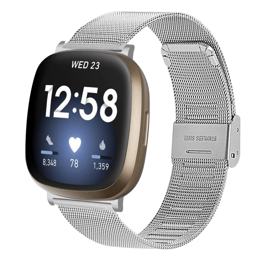 CBFV03 شبكة معدنية الفولاذ المقاوم للصدأ عصابات ووتش ل fitbit العكس 3 smartwatch