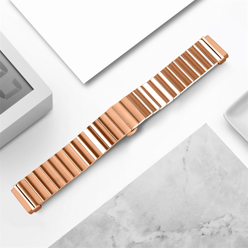 CBFV23 Factory Wholesale Butterfly Buckle in metallo in acciaio in acciaio in acciaio in acciaio cinturino per Fitbit Versa 3 Smartwatch