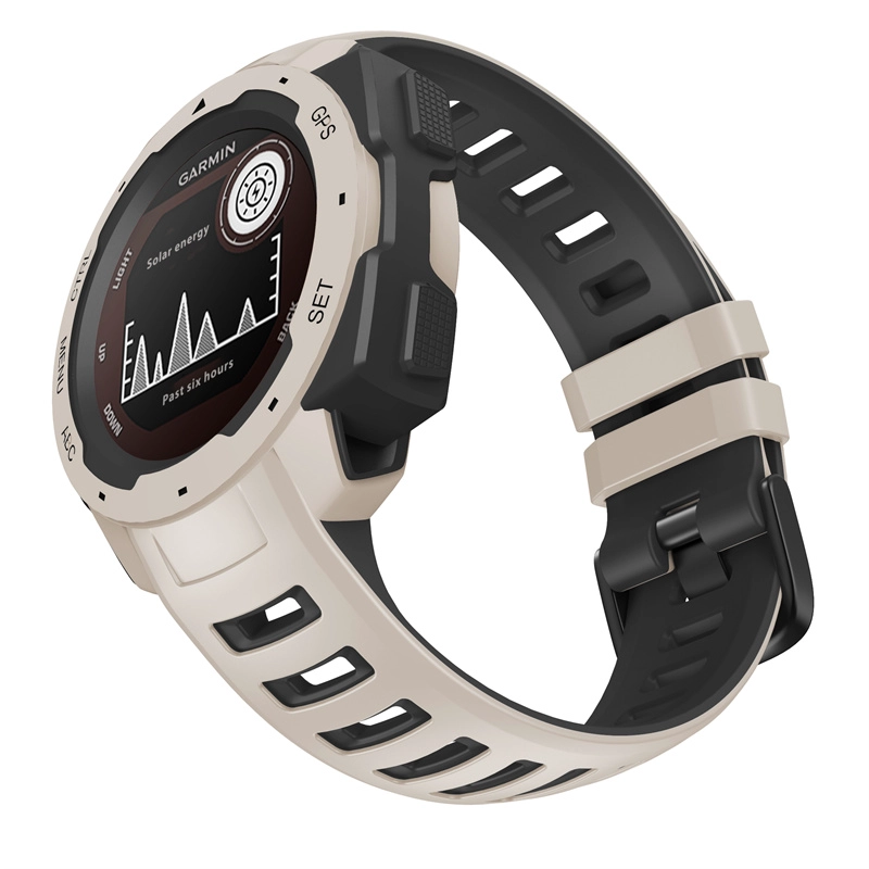 CBGM101 Dual Color Silicone Watch Strap For Garmin Instinct Esports