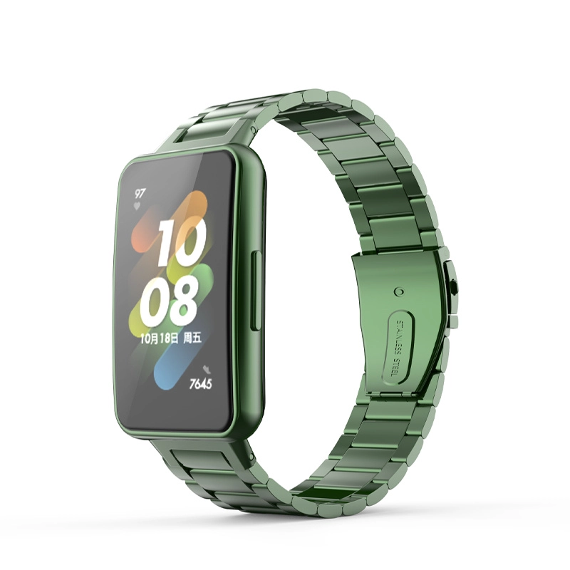 Correa de reloj de metal de acero inoxidable de acero inoxidable CBHB7-02 para brazalete Huawei Band 7