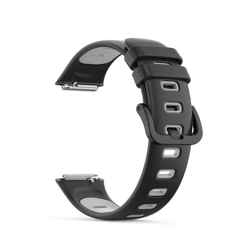 CBHB7-03 Dual color Buesta de reloj de silicona transpirable para Huawei Band 7 Smart Watch