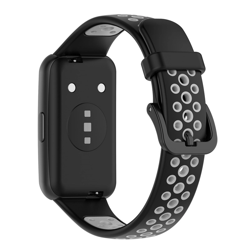 CBHB7-06 VENTA CALIENTE DUAL Color transpirable Sport Silicone Watch Band Band Store para Huawei Band 7 Watch