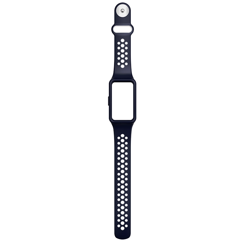CBHH-28 Wholesale Dual Color Breathable Silicone Watch Straps For Huawei Honor Band 6 Correas