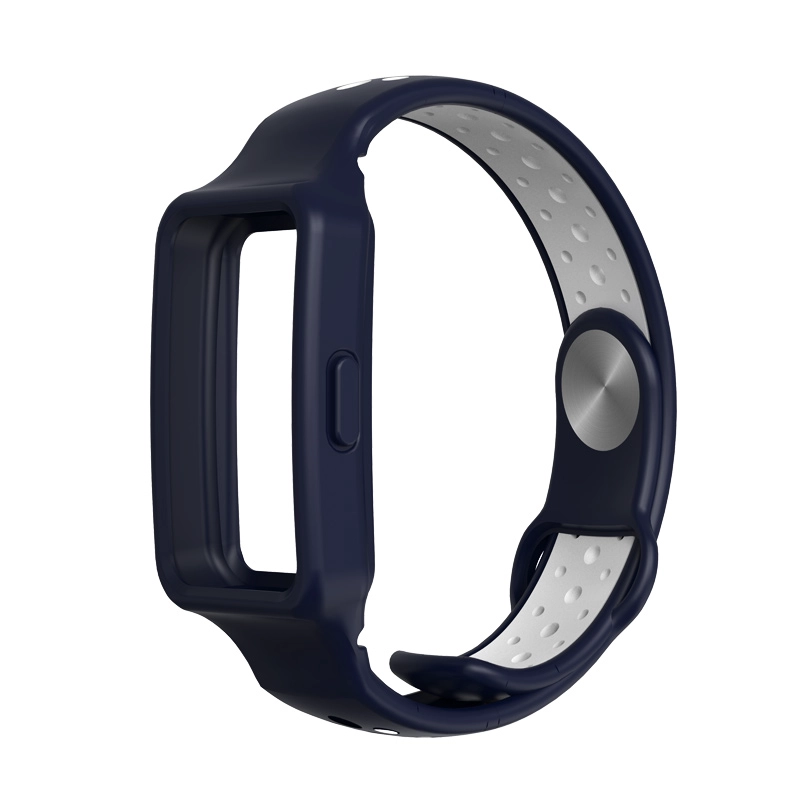 CBHH-28 Wholesale Dual Color Breathable Silicone Watch Straps For Huawei Honor Band 6 Correas