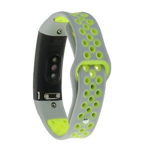 CBHW04 Double Colors Breathable Sport Silicone Watch Strap For Huawei Honor 3
