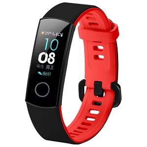 CBHW07 Double Colors Breathable Sport Silicone Watch Strap For Huawei Honor 4