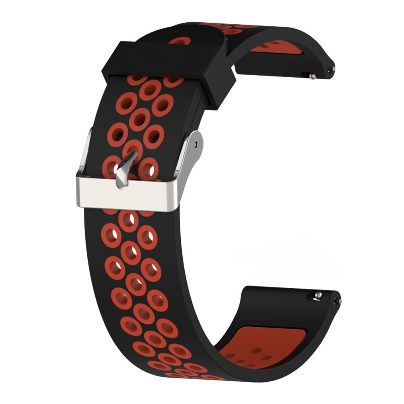 CBHW21 Double-colors Braethable Silicone Watch Strap For Huawei Watch GT Band