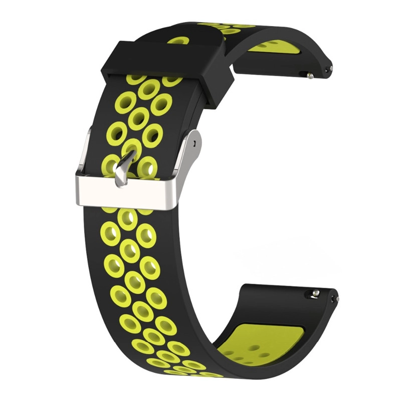 CBHW21 Double-colors Braethable Silicone Watch Strap For Huawei Watch GT Band
