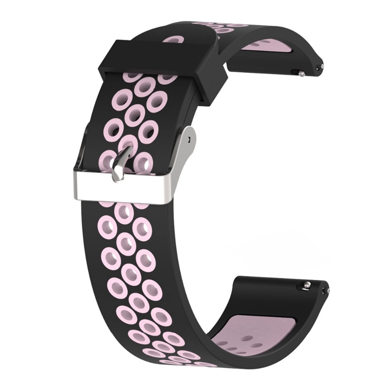 CBHW21 Double-colors Braethable Silicone Watch Strap For Huawei Watch GT Band