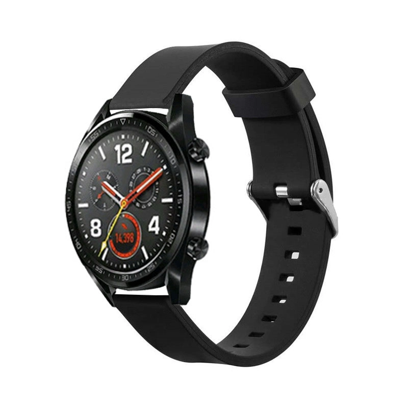 CBHW22 Solid Color Silicone Smart Watch Band For Huawei Watch GT