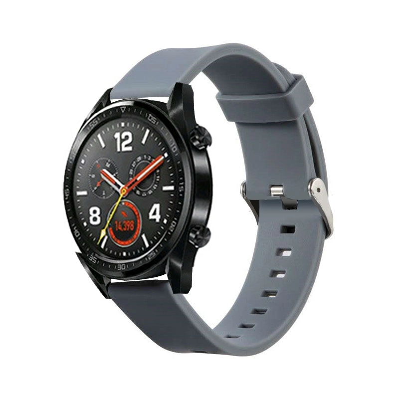 CBHW22 Solid Color Silicone Smart Watch Band For Huawei Watch GT