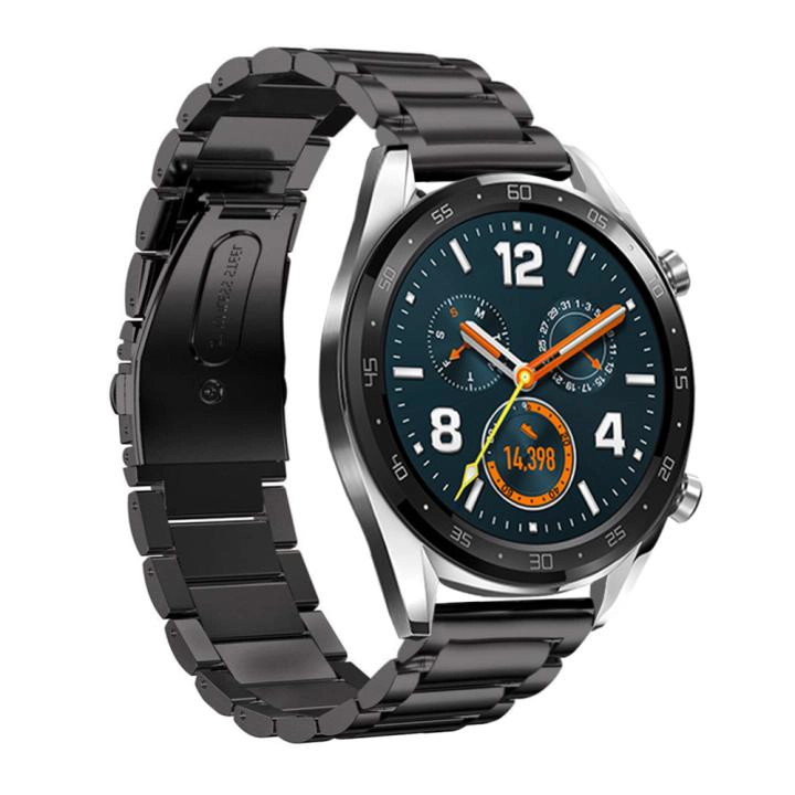 CBHW24 3-Link Chain Stainless Steel Watch Band For Huawei Watch GT