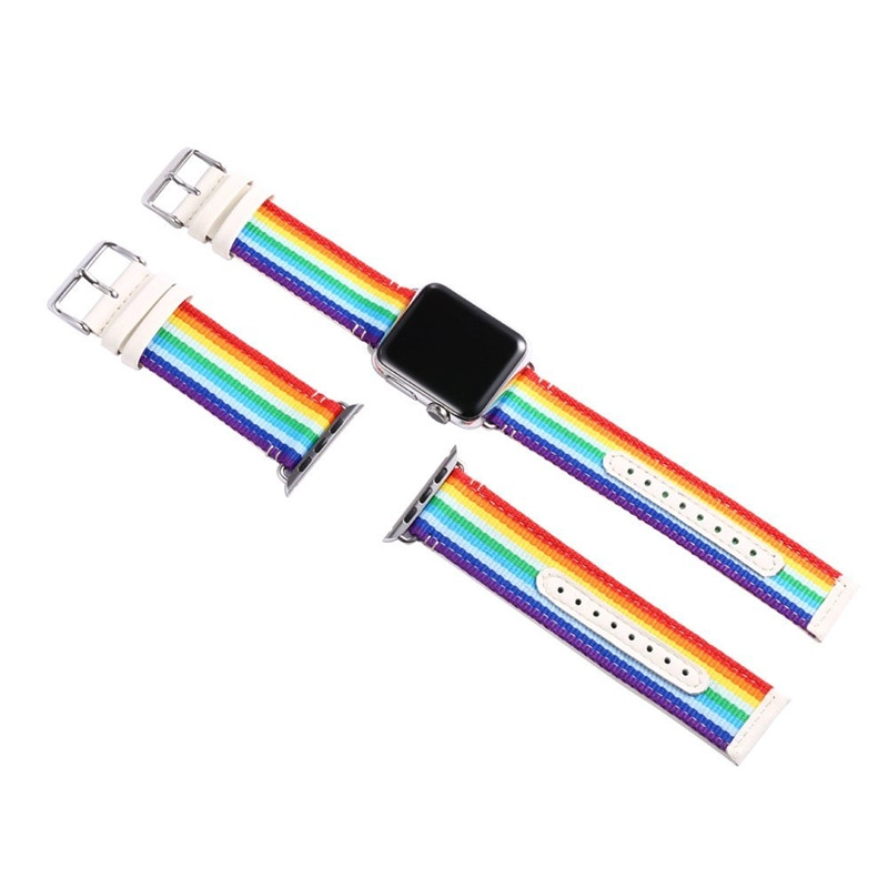 CBIW1010 Naylon Hakiki Deri Değiştirme Saat Kayışı Apple Ürünü İçin